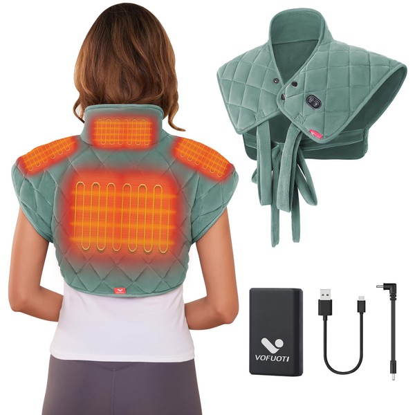 Vofuoti Vofuoti Cordless Heating Pad for Neck and Shoulders, Weighted