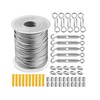 30m Multi-purpose Stainless Steel Outdoor Wire Clothesline with Hooks 30m