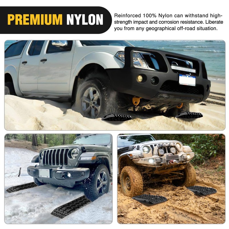 Nilight Recovery Off-road Traction Boards Emergency Tire Ladder Mats For