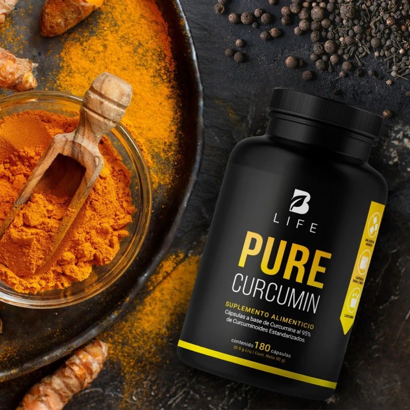 B‑Life Pure Curcumin | Cúrcuma Pura al 95 % + Pimienta