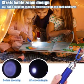 UQTUKO Mini LED Torch, Pack of 12 Children's Torch Key Fob Waterproof Small Mini Key Chain Children's Torch for Hiking, Camping, Emergency