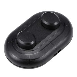 uxcell Inline Foot Pedal Push Lamp Switch, 2 Buttons Lighting Foot Control Latching ON-Off Footswitch Black