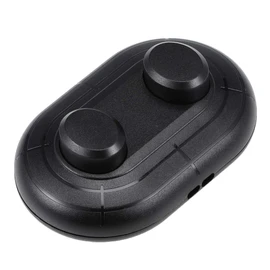 uxcell Inline Foot Pedal Push Lamp Switch, 2 Buttons Lighting Foot Control Latching ON-Off Footswitch Black