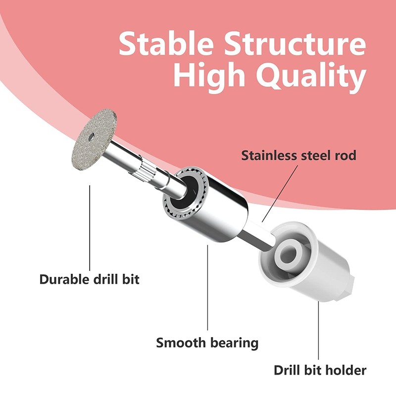 POLAMD Manicure Replacement Sapphire Wheel Nail Cutter Attachments Bits for