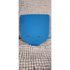 Red Truck Tailgate Skull  Emblem Orangish Red And Silver 5  5/8× 6  1/8