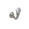 SPEEDY Accessories Crystal Palma Curtain Tie Back Hooks, Satin Silver,