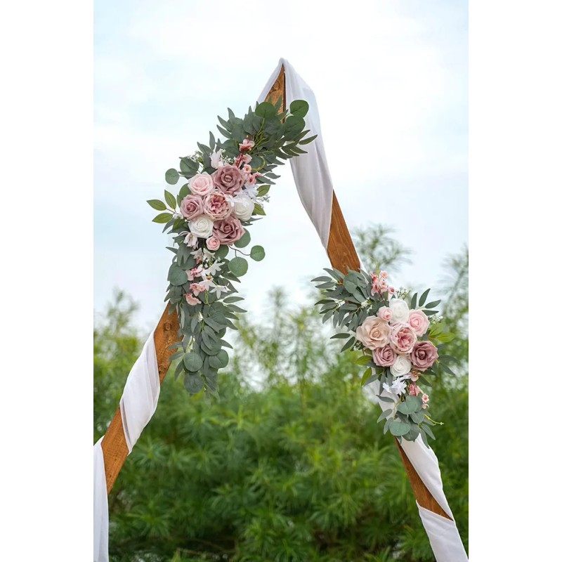 2pzs Pequeños Ramos Flores De Arco De Boda Flores Guirnalda