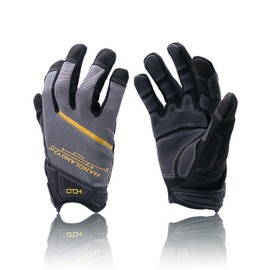 HANDLANDY Mens Work Gloves with Touch Screen Fingertips, Breathable & Flexible Mechanic Working Gloves,Craftsman,Outdoor, Yard Glove