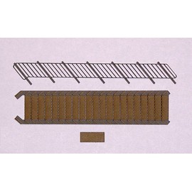 modellbahn-exklusiv Stair Climb Outdoor Staircase, Lasercut Construction Kit for Gauge H0, 1:87