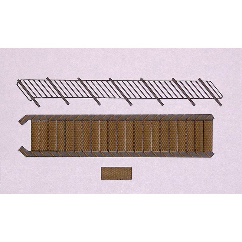 modellbahn-exklusiv Stair Climb Outdoor Staircase, Lasercut Construction Kit for Gauge