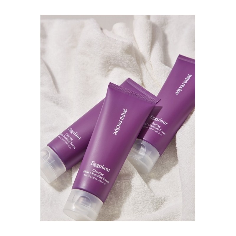 Papa Recipe Eggplant Clearing Mild Cleansing Foam 120ml / 가지