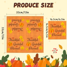 OHOME Fall Decorations - Thanksgiving Napkins | Thanksgiving Table Decor for Indoor Outdoor - Friendsgiving Party Favors Supplies for Dinner,Fall Tissue Plates Paper Disposable Placemats