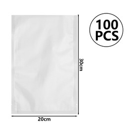 ASelected 100Pcs 20X30Cm Vacuum Sealer Bags, Textured Vacuum Sealer Bags, Vacuum Food Sealer Bags Vac Storage