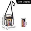 AIMALL Transparent PVC Messenger Bag with Adjustable Strap, Zipper Closure,