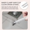 2 Pack Multi-Function Rotating Crevice Cleaning Brush, Hard Bristle Crevice