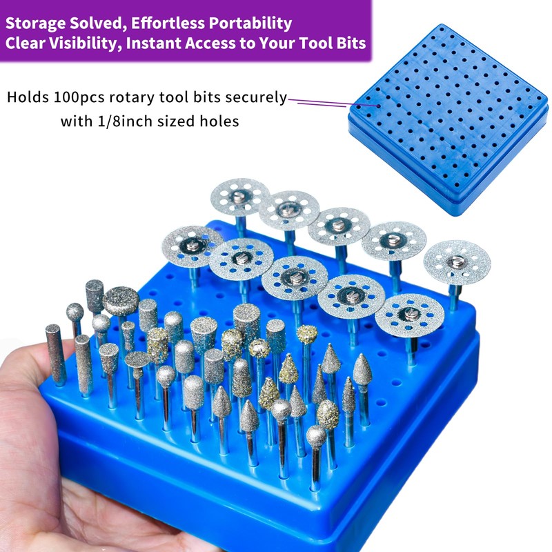 Diamond Grinding Bit Set for Dremel, Rotary Tool Grinding Cutting
