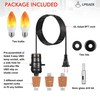 2 Set DIY Wine Bottle Lamp Kit with E26 LED
