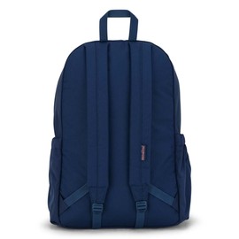 JanSport Lounge Pack – Large Main Compartment, Dual Water Bottle Pockets, Front Drawcord Pocket, Padded Laptop Sleeve, Navy