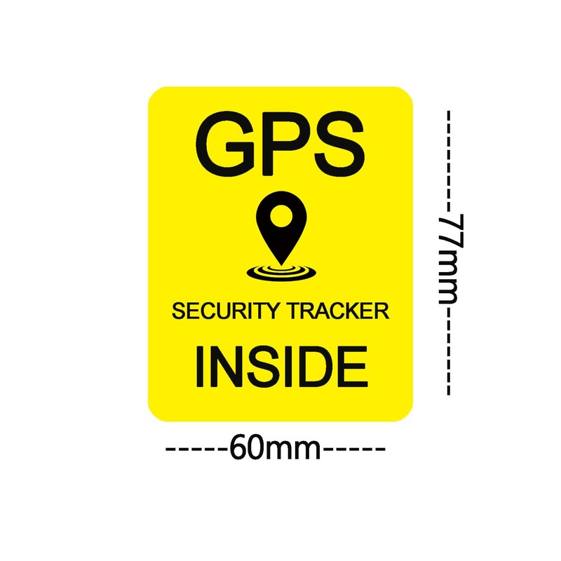 8 Pcs GPS Security Tracker Inside Stickers GPS Tracking Sticker