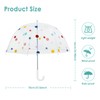 decalsweet Kids Umbrella Clear Bubble Umbrellas for Rain,Transparent Dome Safety
