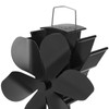 Heat Powered Stove Fan 6 Blade Fast Speed Large Air