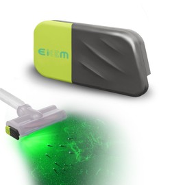 EICEM Green Vacuum Light Show All Dust, Vacuum Cleaner Light Attachment Display All Dust & Detect Cat Dog Hair, Upgrade Universal Accessories (USB-C Rechargeable) - Dim Gray