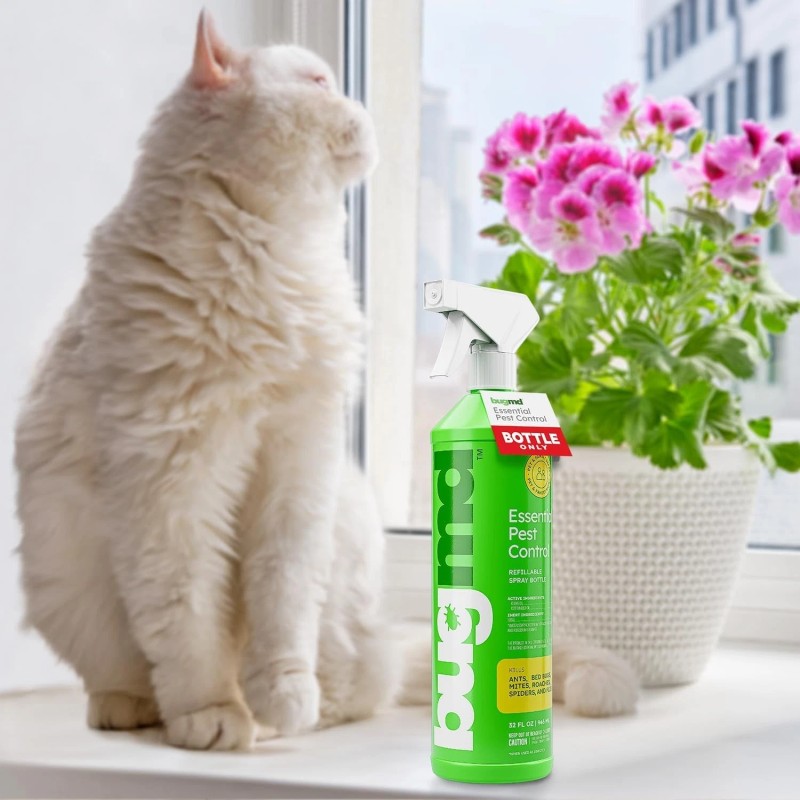 BugMD Empty Refillable Spray Bottle Pest Control Essential Oil Concentrate