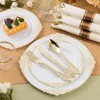 Goodluck 100 Pack Heavyweight Gold Plastic Silverware Set – 300