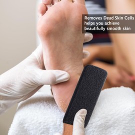 2 Piece Foot Files and Pumice Stone Set for Hard Skin - Premium Beech Wood & Silicon Carbide for Smooth Feet and Hands