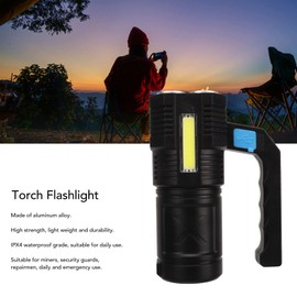 Nimomo Flashlight 4 Modes IPX4 Waterproof Aluminum Alloy Handheld Searchlight Outdoor