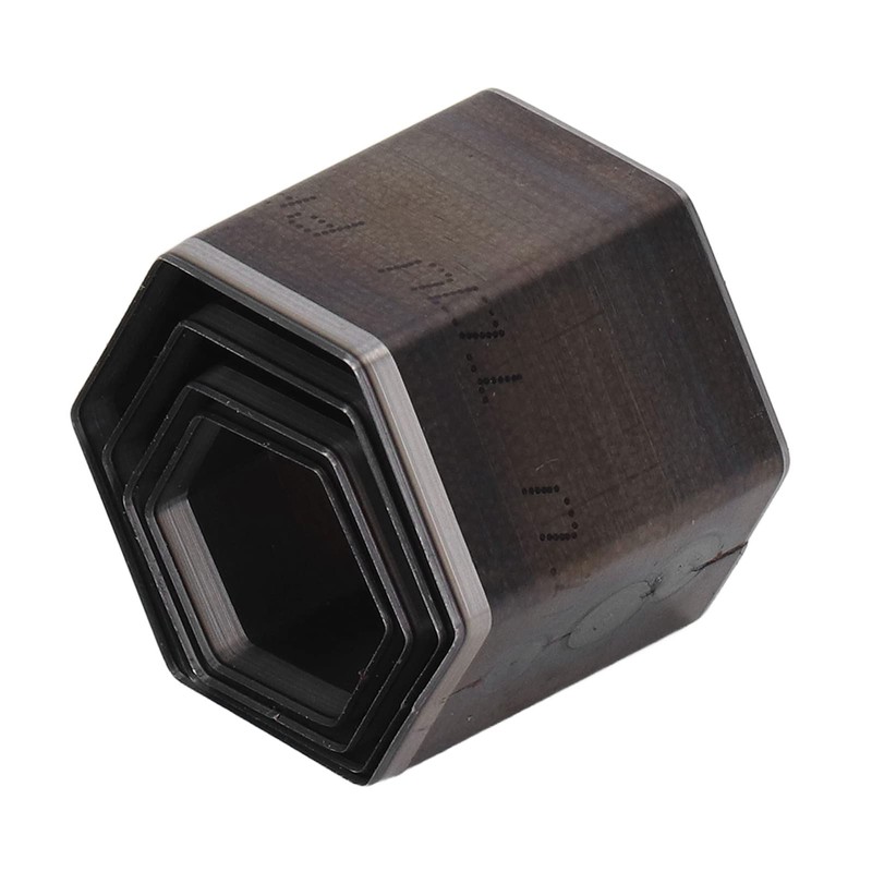 4 Pieces Leather Cutting Dies Hexagonal Hand Cut Box Punch
