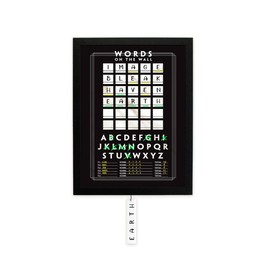 Winding Hills Designs Large Words on The Wall Multi Player Game – Small Words Black and White Edition(33x22x1)