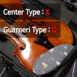 MUSEECS Premium Chinrest Cover for Violin Lesson Child Guarneri Model Chin Rest Pad Pure Cotton Perfect for Beginners Accessories