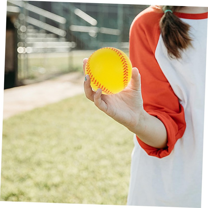 KONTONTY 12pcs Soft PU Baseballs for Teenagers Safe Training Balls