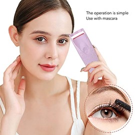 Rizador de Pestañas, Curador de Pestañas Calentadas Tipo C Carga de Rizadores de Pestañas Eléctricas de Larga Duración Portátil de Cepillo de Rizador 