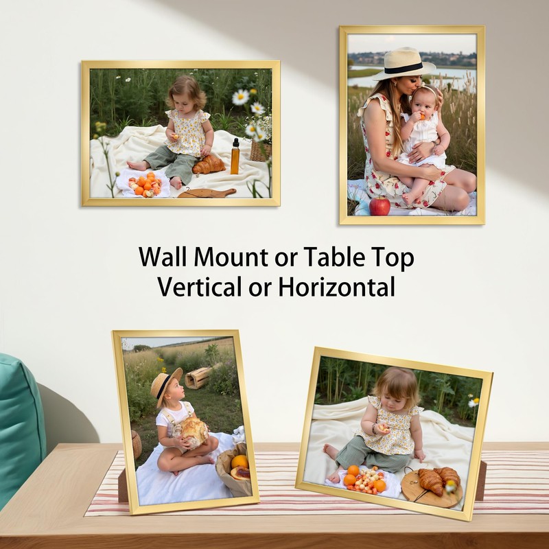Ditwis Picture Frame A4 Gold, Frame DIN A4 for 21