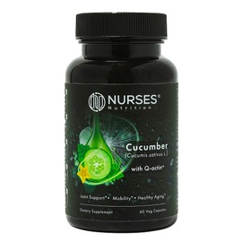 Nurses Nutrition Clinically Studied – Joint Health & Recovery – Premium Cucumber Supplement with Q Actin – 2 Month Supply – 60 Capsules – Third Party Tested – Vegan Gluten Free