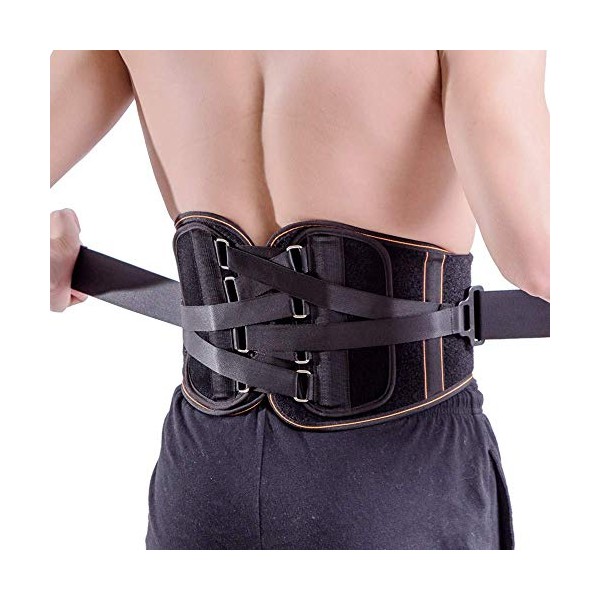 King of Kings Lower Back Brace Pain Relief with Pulley System - Lumbar Support Belt for Women and Men - Adjustable Waist Straps for Sciatica, Spinal Stenosis, Scoliosis or Herniated Disc - Small