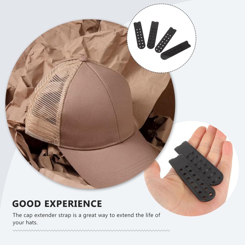 EXCEART Adjustable Hat Extender 10 Pairs Extension Repair Breasted Hat