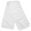 HEMOTON White Christmas Table Runner Plush Faux Fur Table Runner
