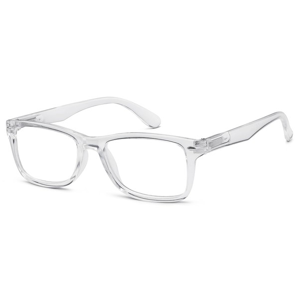 Eyekepper Women's Stylish Readers Comfortable Reading Glasses Men Transparent Frame