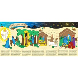 The Story of The Nativity Poster - 52 x 118cm (Approx) - Paper Laminated - School Classroom Christmas Decoration