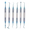 Set De 6 Espátulas Para Resina Puntas De Titanio