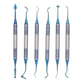 Set De 6 Espátulas Para Resina Puntas De Titanio
