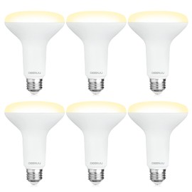 DEGNJU 6 Pack BR30 LED Recessed Light Bulb, Dimmable Indoor Flood Light Bulbs CRI80 7W Equivalent 65W 2700K Soft White 650 Lumens, 15000 Lifetime Hours E26 Base LED Can Light Bulb, Flicker-Free