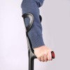VISIONU Lightweight Foldable Forearm Crutch, Aluminum Walking Stick,Height Adjustable, Ergonomic