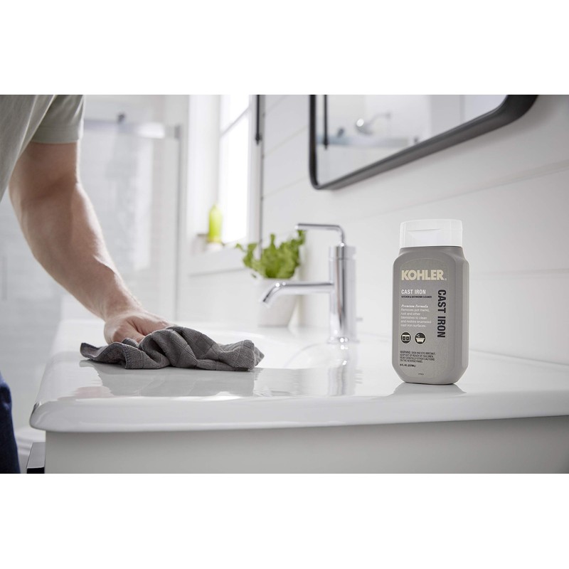 KOHLER K-23725-NA Cast Iron Cleaner, For Kitchen and Bathroom, 8