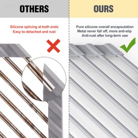 Tomorotec Triangle Roll-Up Dish Drying Rack - Small Foldable Silicone Coated for Sink Corner, Stainless Steel Over Sink Organizer, Drainer Caddy for Multipurpose Kitchen Storage (Gray)