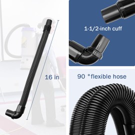 103048 Backpack Vacuum Hose Replacement for ProTeam Vacuum Parts 107648 Static-Dissipating Hose With 1-1/2-inch Cuffs fits ProTeam Super Coach Mode 6 and other Replacement Backpack Vacuum Hoses Part