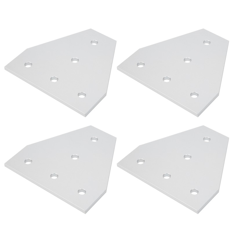 203040 T Shape Joining Plate Aluminium Alloy 5‑Hole Joint Bracket